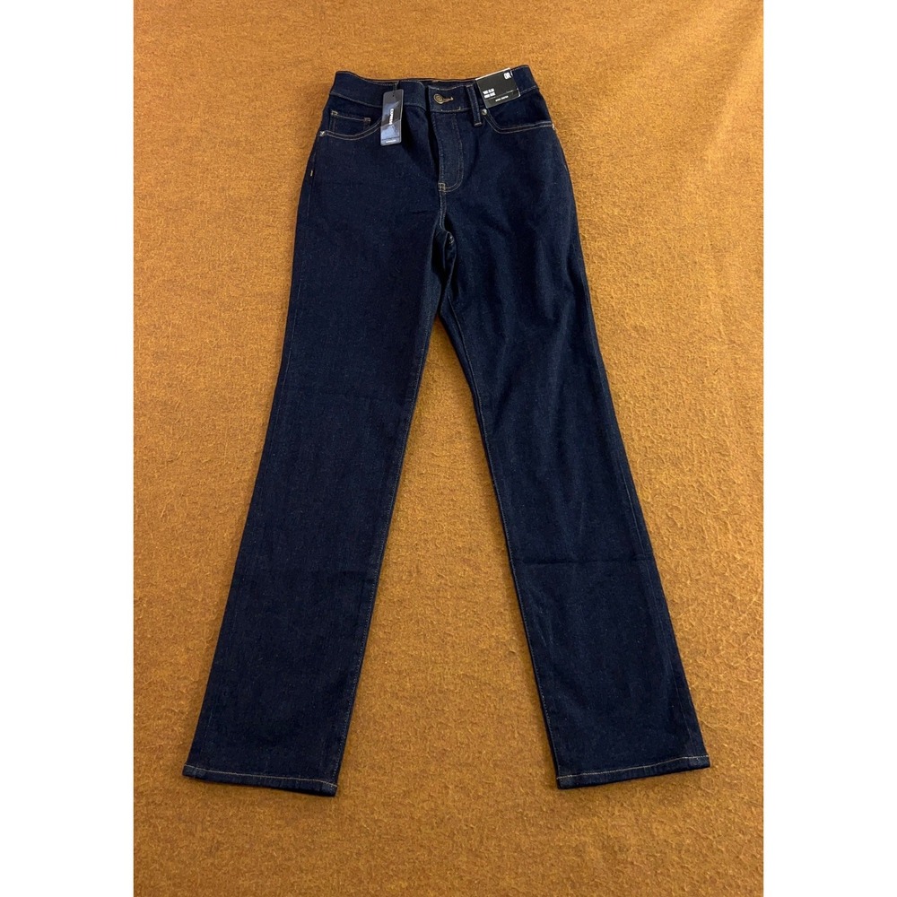 Express Womens 0R Dark Blue 90s Slim High Rise Hyper Stretch Jeans NWT